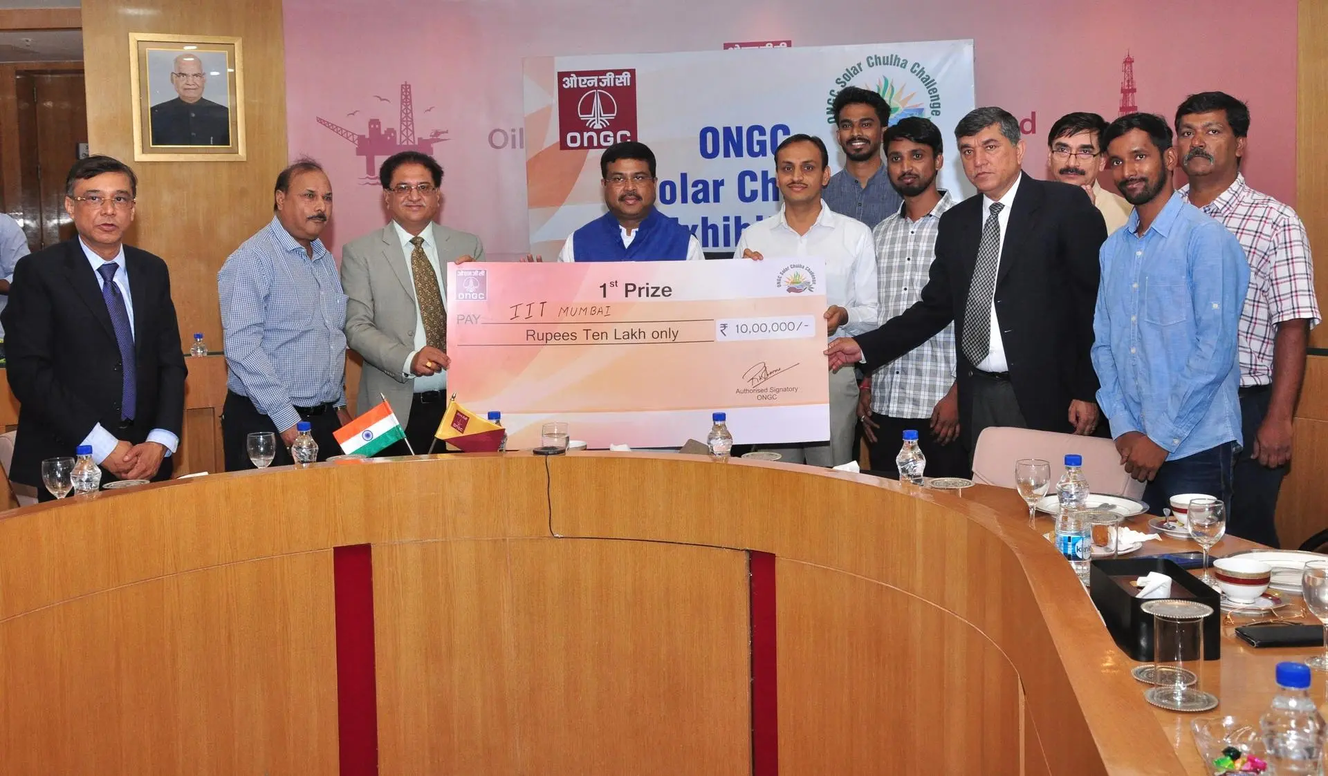 2018 First prize in Solar Chulha Challenge conducted by ONGC